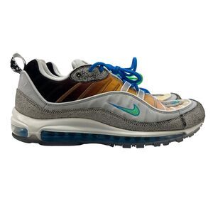 Nike Air Max 98 Sneakers Mens 12 On Air NYC LA Mezcla Grey Electro Green CI1502